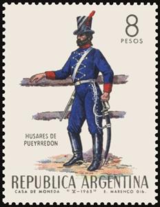 Stamp, Uniforms, Argentina,  , Army, Uniforms