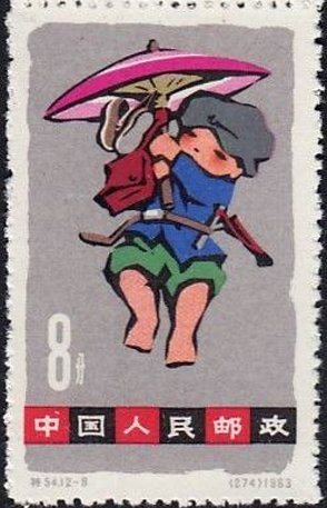 Child with umbrella