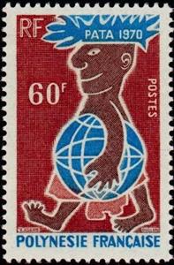 Stamp, P.A.T.A. (Pacific Area Travel Association), French Polynesia,  , Tourism