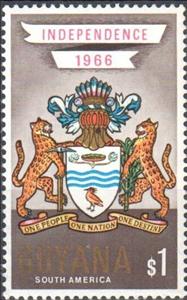 Stamp, Independency, Guyana,  