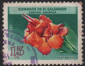 Stamp, Platanillo, El Salvador,  , Plants (Flora)