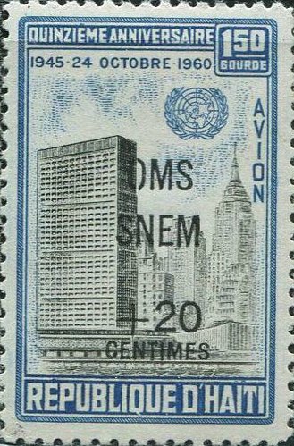 Overprint OMS/SNEM +20/CENTIMES