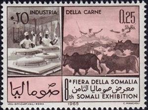 Stamp, Meat-processing industry, Somalia,  