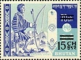Stamp, Surcharged, Bhutan,  