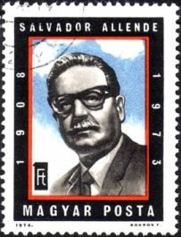 Salvador Allende (1908-1973) president of Chile