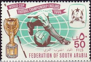 Stamp, World Cup Soccer, England, Aden,  , Football (Soccer)