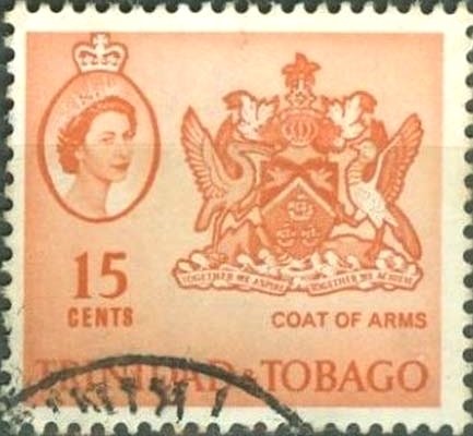 Queen Elizabeth II with Coat of Arms