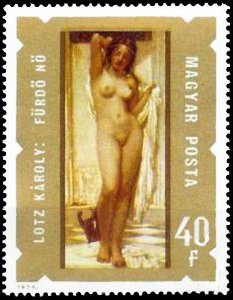 Bathing Woman by Károly Lotz