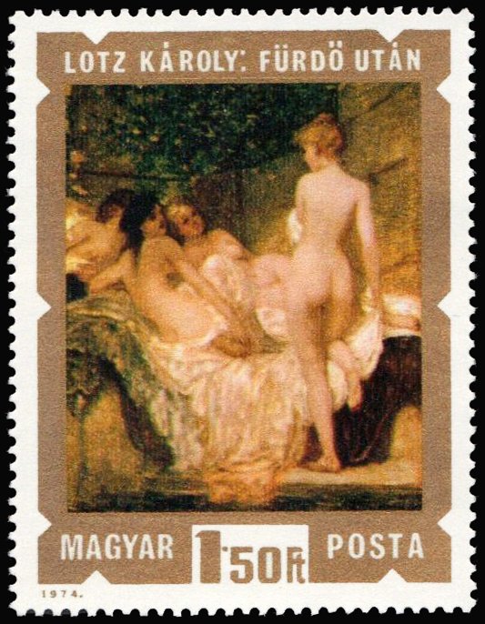 After the Bath by Károly Lotz