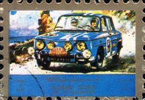 Stamp, Race car, Ajman,  , Cars