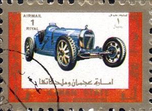 Stamp, Race car, Ajman,  , Cars