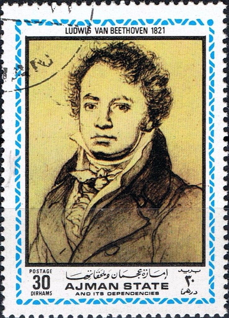 Ludwig van Beethoven (1770-1827); painting from 1821