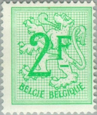 Number on Heraldic lion 2 franc