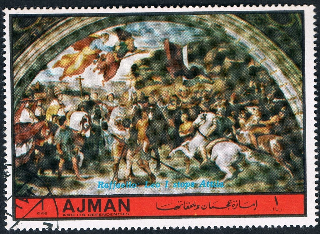 The Meeting between Leo the Great and Attila; Stanza di Eli…