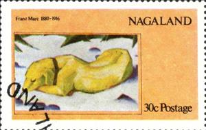 Stamp, Franz Marc, Cinderellas,  