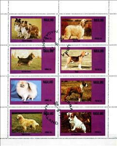 Mini Sheet, Dogs, Cinderellas,  , Dogs