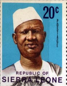 Stamp, President Siaka Stevens, Sierra Leone,  , People