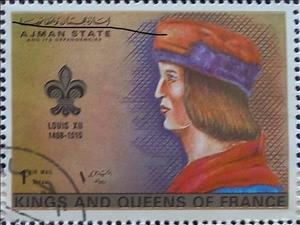 Stamp, Louis XII of France (1498-1515), Ajman,  , Kings