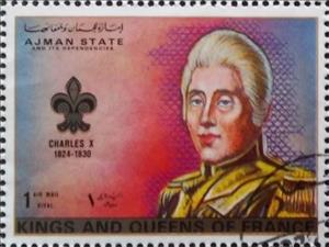 Stamp, Charles X of France (1824-1830), Ajman,  , Kings