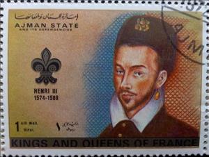 Stamp, Henry III of France (1574-1589), Ajman,  , Kings