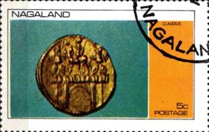 Stamp, Claudius, Cinderellas,  , Coins