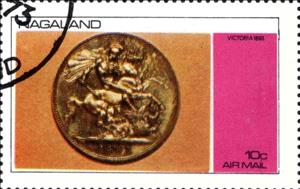 Stamp, Victoria 1893, Cinderellas,  , Coins