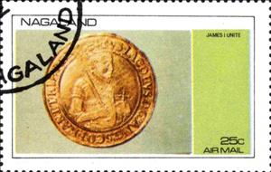 Stamp, James i Unite, Cinderellas,  , Coins