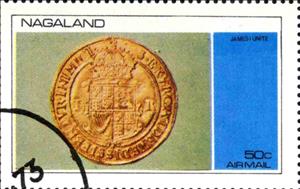 Stamp, James i Unite, Cinderellas,  , Coins
