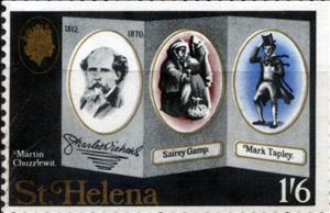 Stamp, The 100th Anniversary of the Death of Charles Dickins, 1812…, Saint Helena,  , People