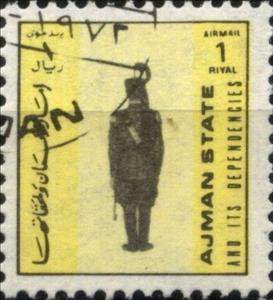 Stamp, Artilleryman - Italy 1936, Ajman,  , Uniforms