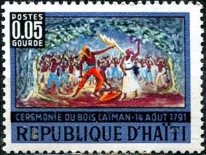Stamp, Ceremony of Caiman Forest, Haiti,  