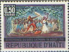 Stamp, Ceremony of Caiman Forest, Haiti,  