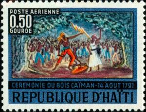 Stamp, Ceremony of Caiman Forest, Haiti,  