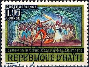 Stamp, Ceremony of Caiman Forest, Haiti,  