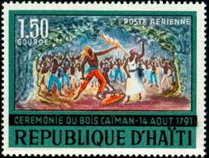 Stamp, Ceremony of Caiman Forest, Haiti,  