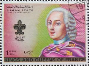 Stamp, Louis XV of France (1715-1774), Ajman,  , Kings