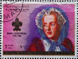 Stamp, Marie Leszczyńska (1725-1768), Ajman,  , Queens