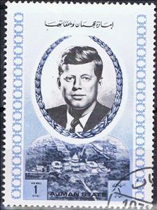 Stamp, J. F. Kennedy, Ajman,  