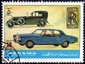 Stamp, Rolls Royce, Manama,  , Cars