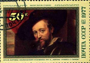 Stamp, Rubens with Son, Soviet Union, USSR,  , Paintings