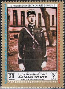 Stamp, Colonel in World War II, Ajman,  , Military Officers, Second World War