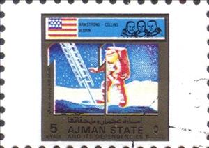 Stamp, Apollo 11, Ajman,  