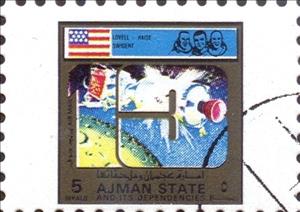 Stamp, Apollo 13, Ajman,  