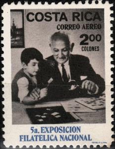 Stamp, Stamps, Costa Rica,  , Children, Philatelic Exhibitions, Stamp Collectors, Stamps