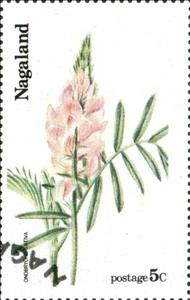 Stamp, Onobrycha sativa, Cinderellas,  , Flowers