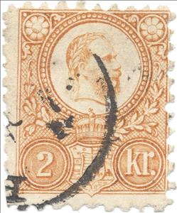 Stamp, King Franz Josef (1830-1916) and Coat of arms, Hungary,  , Heads of State, Kings, Coats of Arms