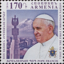 Stamp, Pope Francis - Visit to the First Christian Nation, Armenia,  , Popes, Religions and beliefs