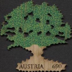 Stamp, Oak Tree, Austria,  , Trees, Flora