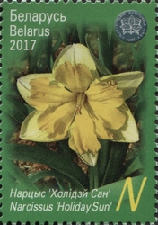 Stamp, The Central Botanical Garden of NAS of Belarus - Flowers - Daffodil 'Holiday Sun' (Narcissus 'Holiday Sun'), Belarus,  , Flora, Flowers
