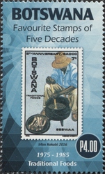 Stamp, Favourite Stamps of Five Decades, Botswana,  , Stamps on stamps, Post and Philately